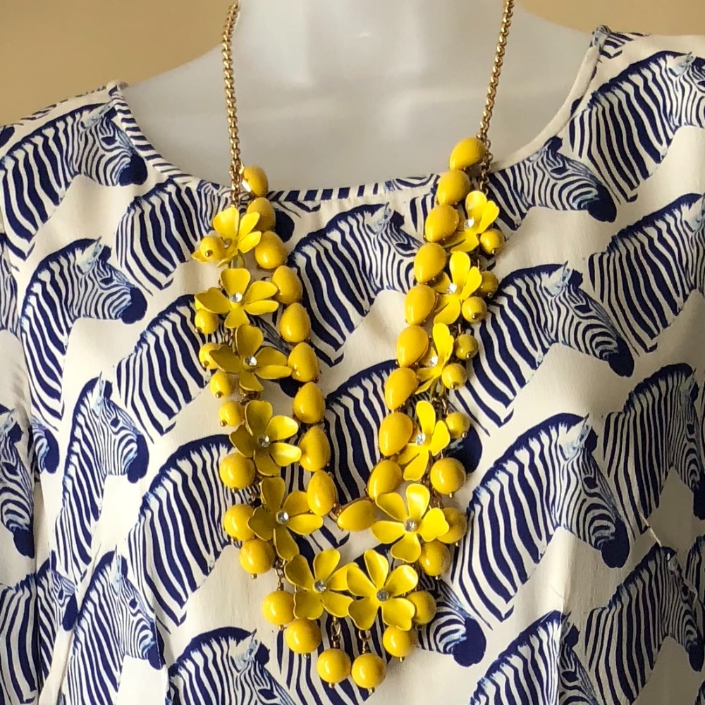 J. Crew Multilayered Enamel Statement Necklace - image 2